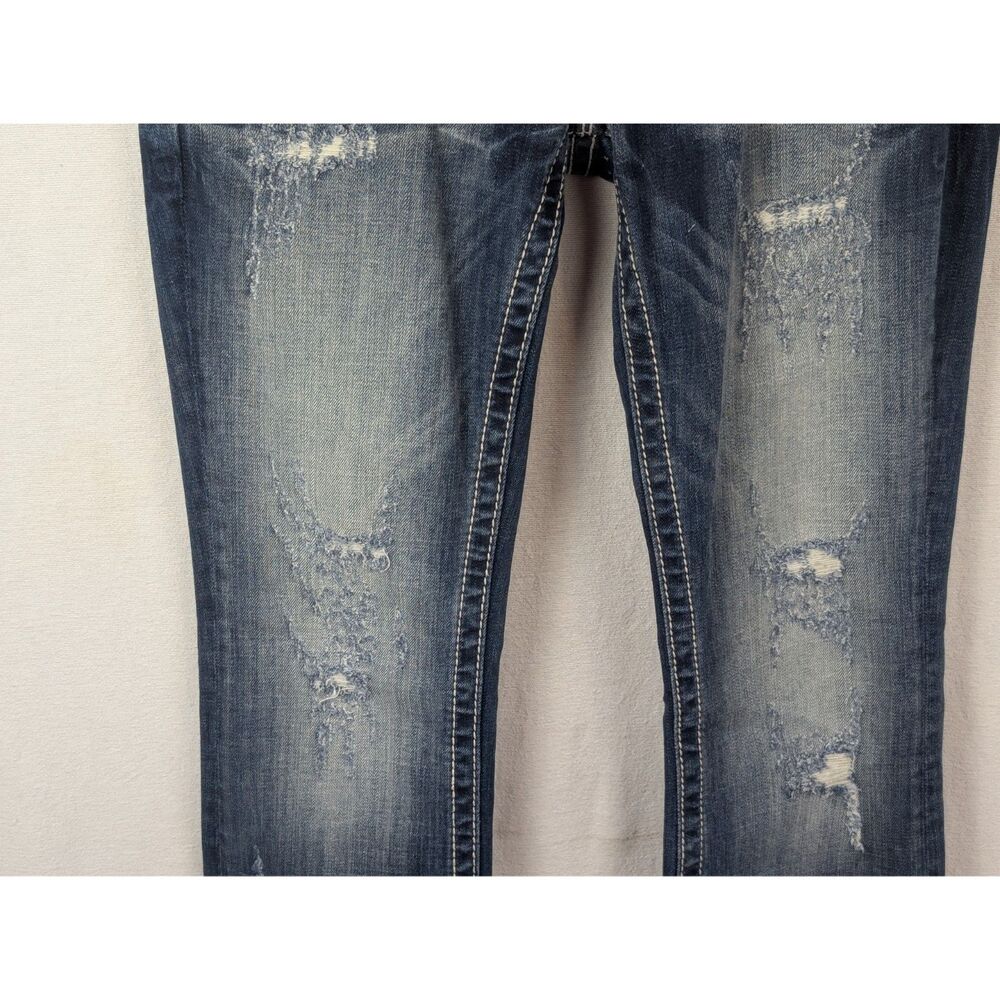 Miss Me Signature Boot Jeans JE8228BL Women's Size 28 - Picture 9 of 13